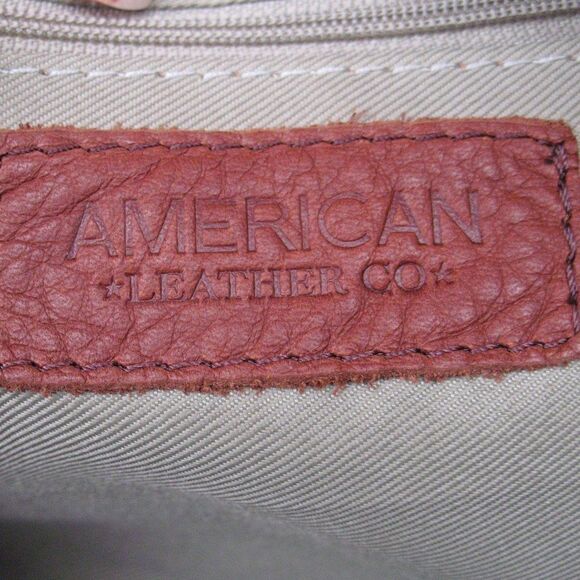 NWT American Leather Company Soft Leather Satchel Tote Shoulder Bag - Picture 11 of 13